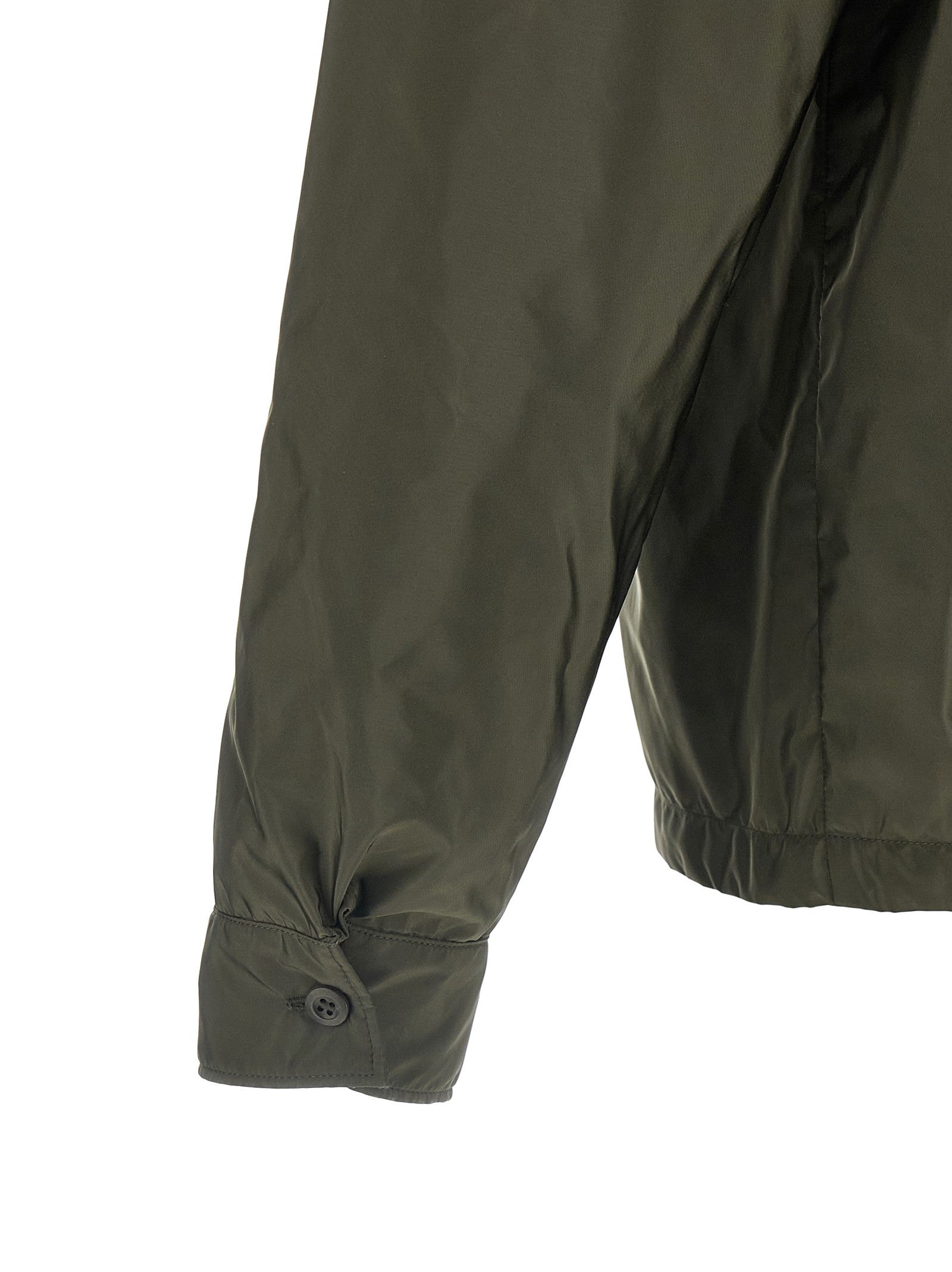PRADA Re Nylon Feather Shirt Green