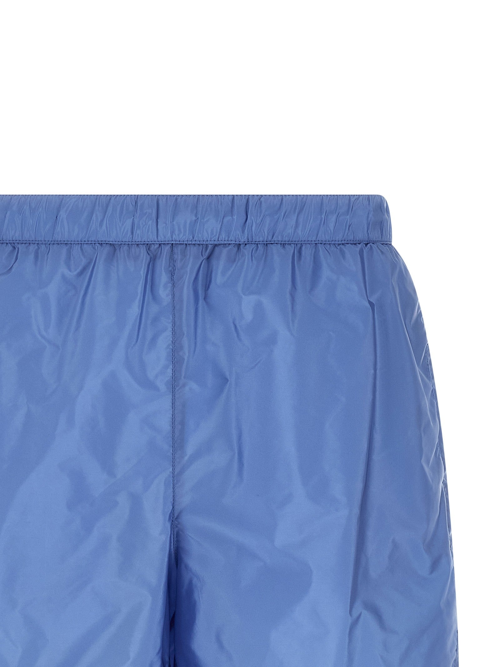PRADA Re Nylon Feather Swimsuit Blue