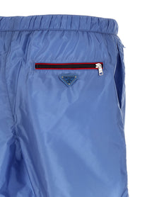 PRADA Re Nylon Feather Swimsuit Blue
