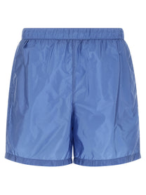 PRADA Re Nylon Feather Swimsuit Blue