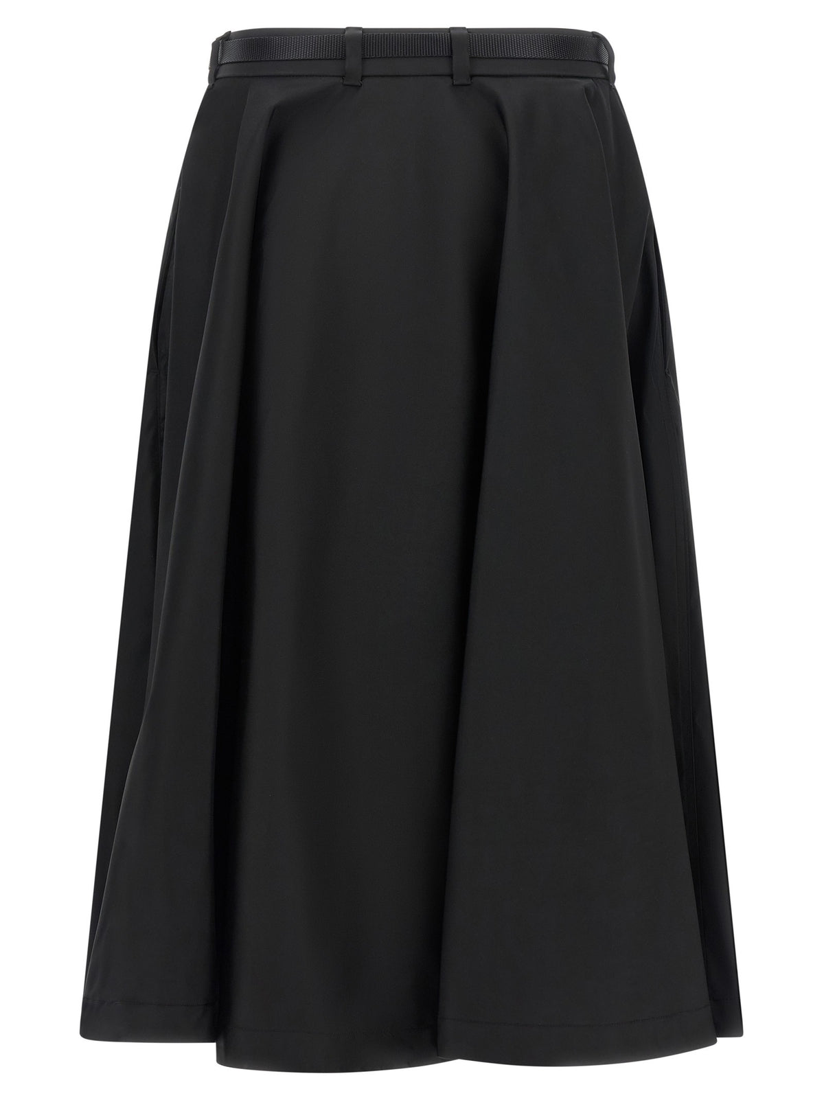 PRADA Re Nylon Flared Skirt Black, view 2