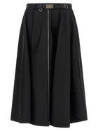 PRADA Re Nylon Flared Skirt Black