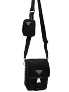 PRADA Re Nylon Crossbody Bag Black, view 3