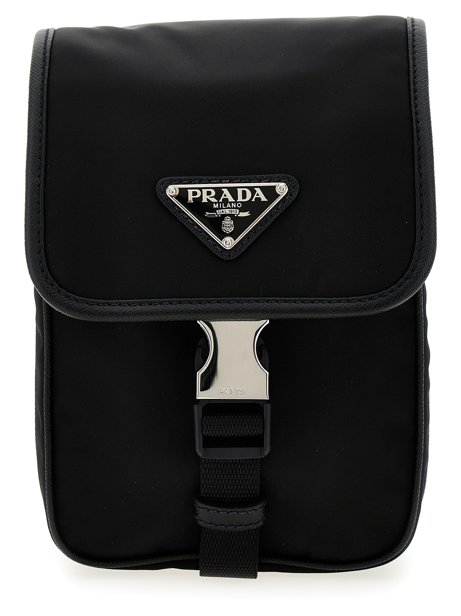 Prada Re Nylon Crossbody Bag Black