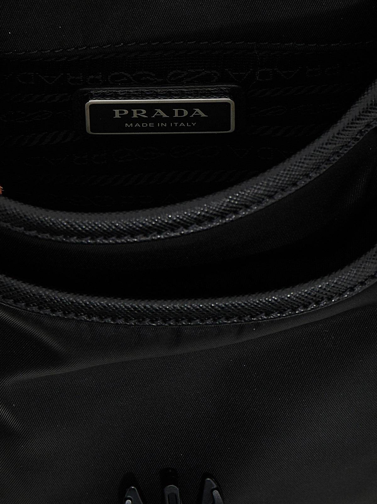 PRADA Re Nylon Crossbody Bag Black, view 4