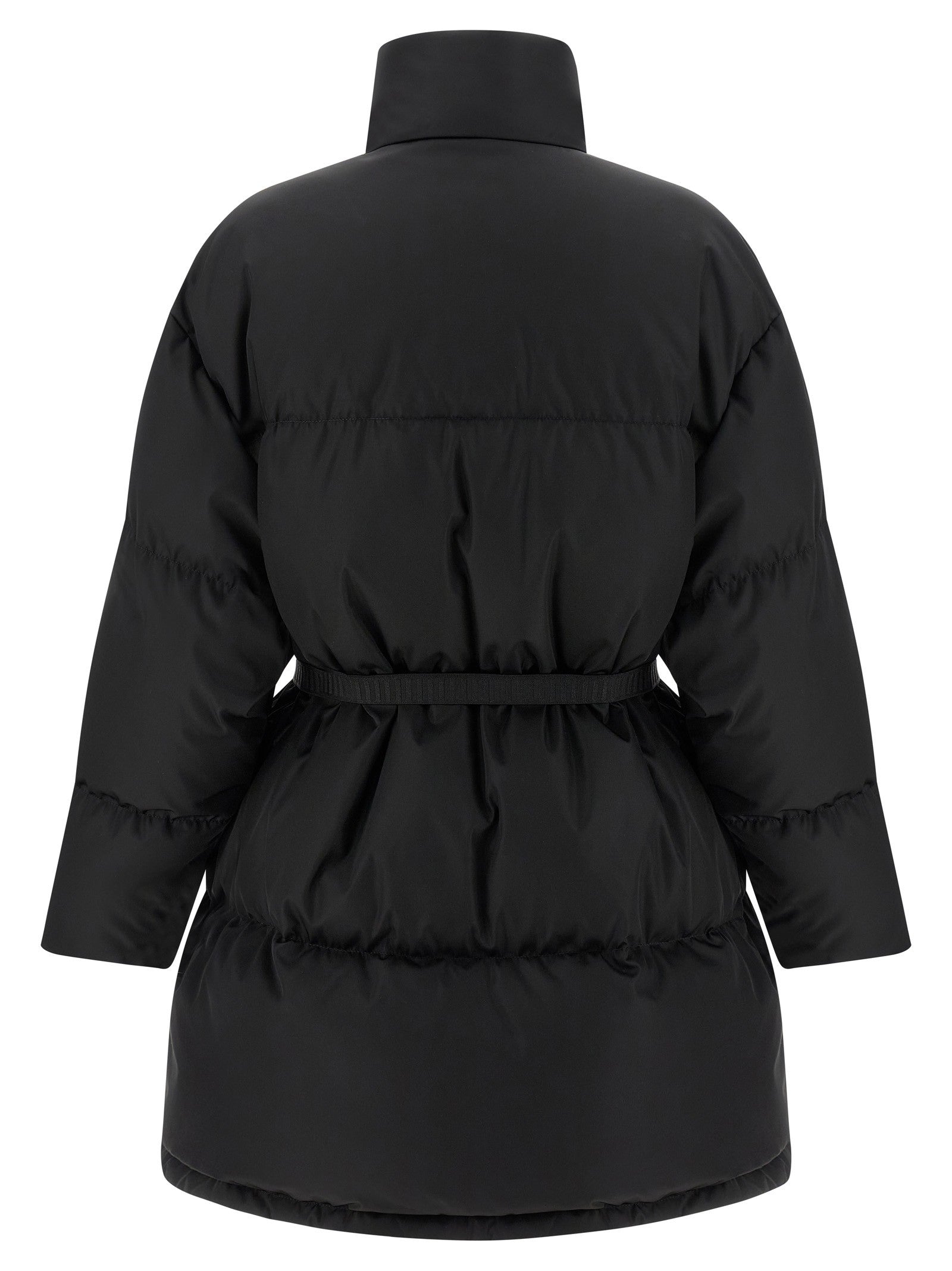 PRADA Re Nylon Maxi Down Jacket Black