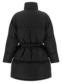 PRADA Re Nylon Maxi Down Jacket Black