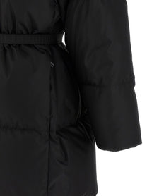 PRADA Re Nylon Maxi Down Jacket Black