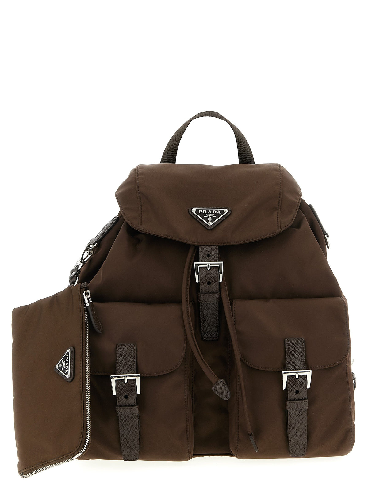 PRADA Re Nylon Medium Backpack Brown