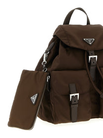 PRADA Re Nylon Medium Backpack Brown