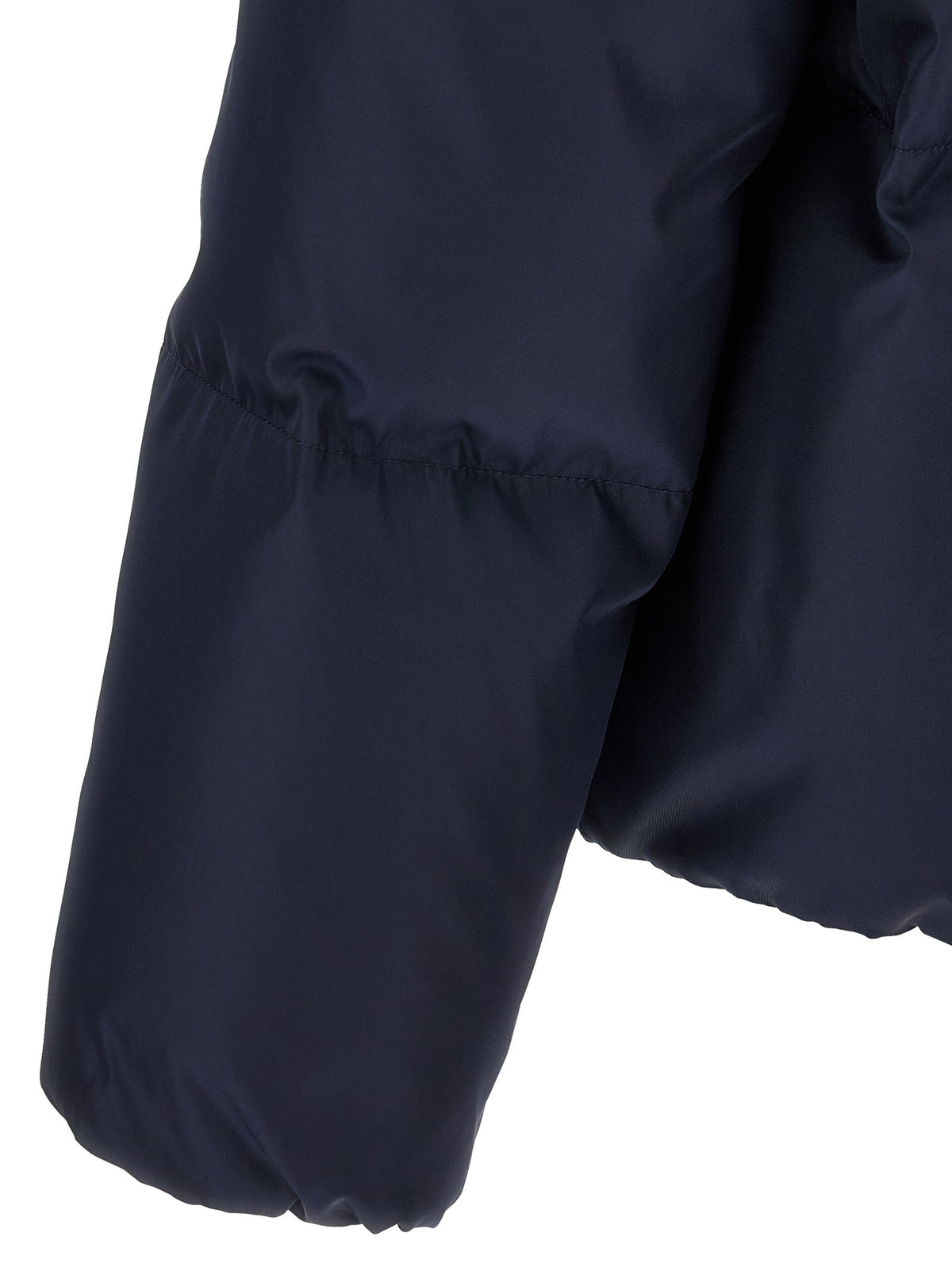 PRADA Re Nylon Medium Down Jacket Blue