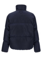 PRADA Re Nylon Medium Down Jacket Blue