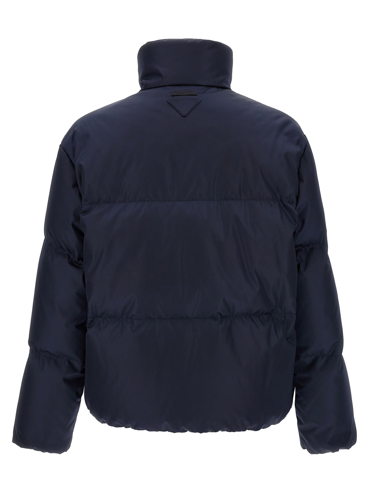 PRADA Re Nylon Medium Down Jacket Blue