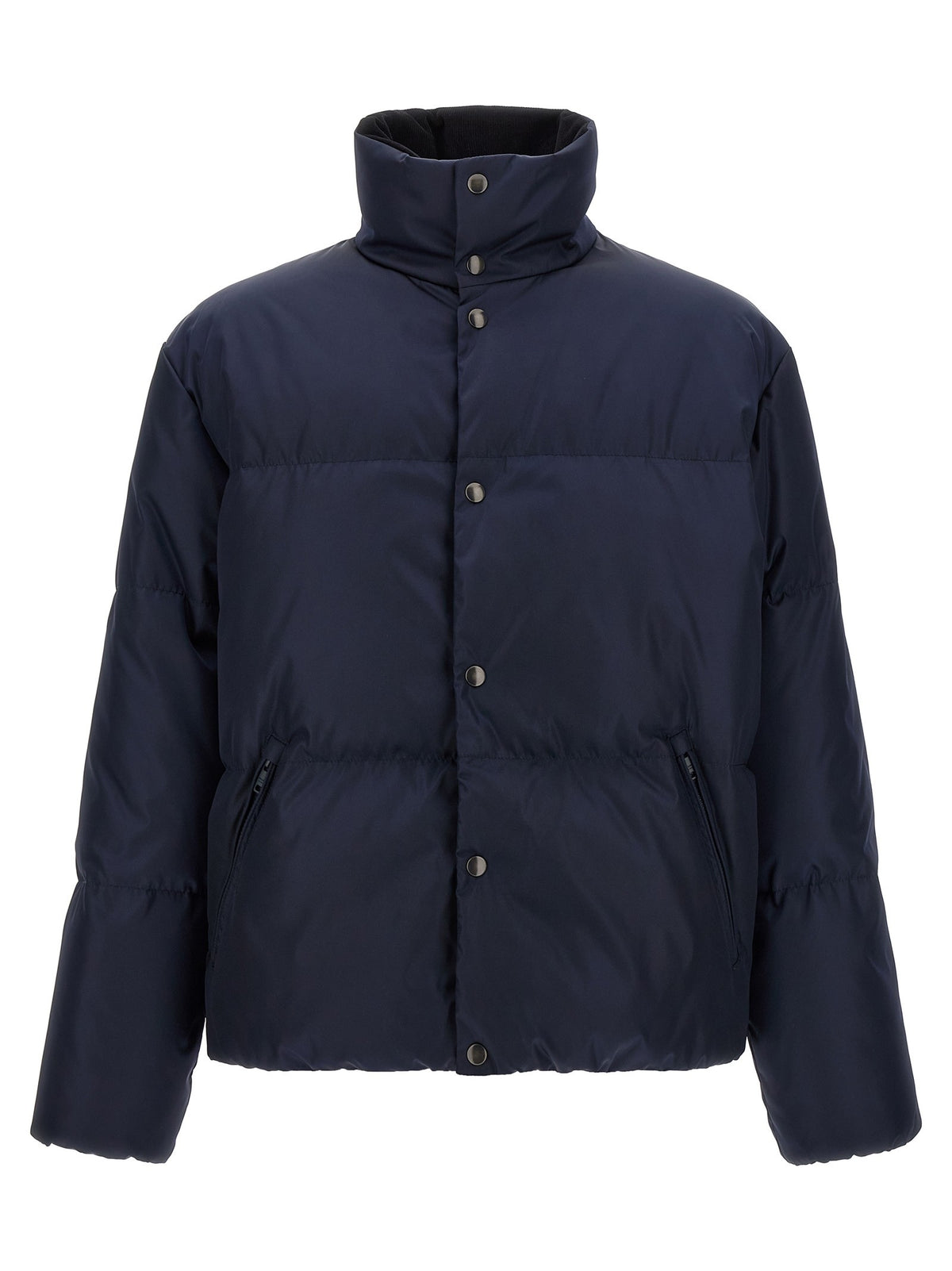 PRADA Re Nylon Medium Down Jacket Blue