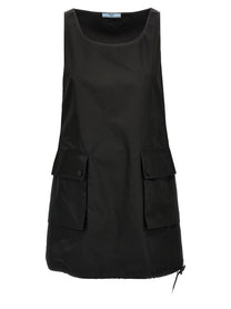 PRADA Re Nylon Mini Dress Black
