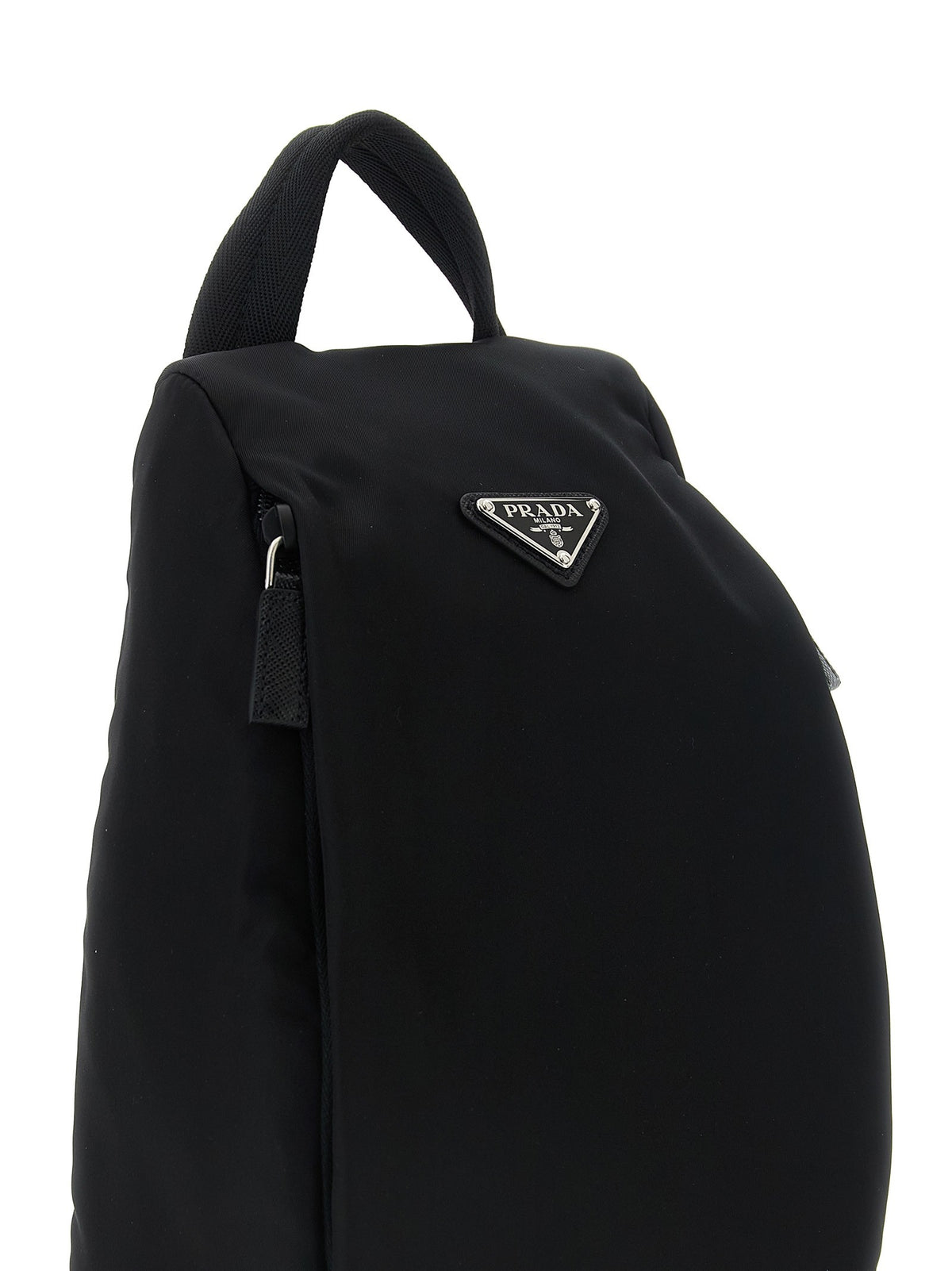 PRADA Re Nylon One Shoulder Backpack Black