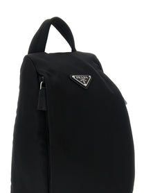 PRADA Re Nylon One Shoulder Backpack Black
