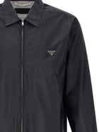 PRADA Re Nylon Piuma Overshirt Blue, view 3