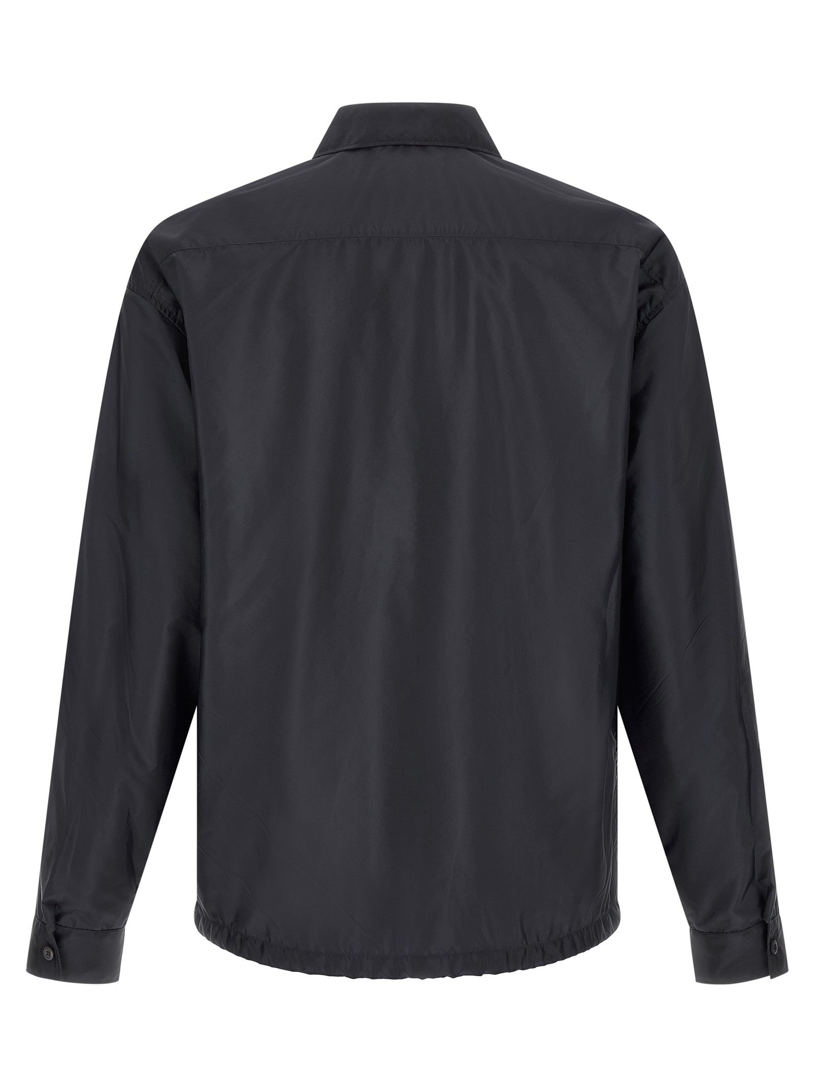 PRADA Re Nylon Piuma Overshirt Blue