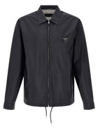 PRADA Re Nylon Piuma Overshirt Blue
