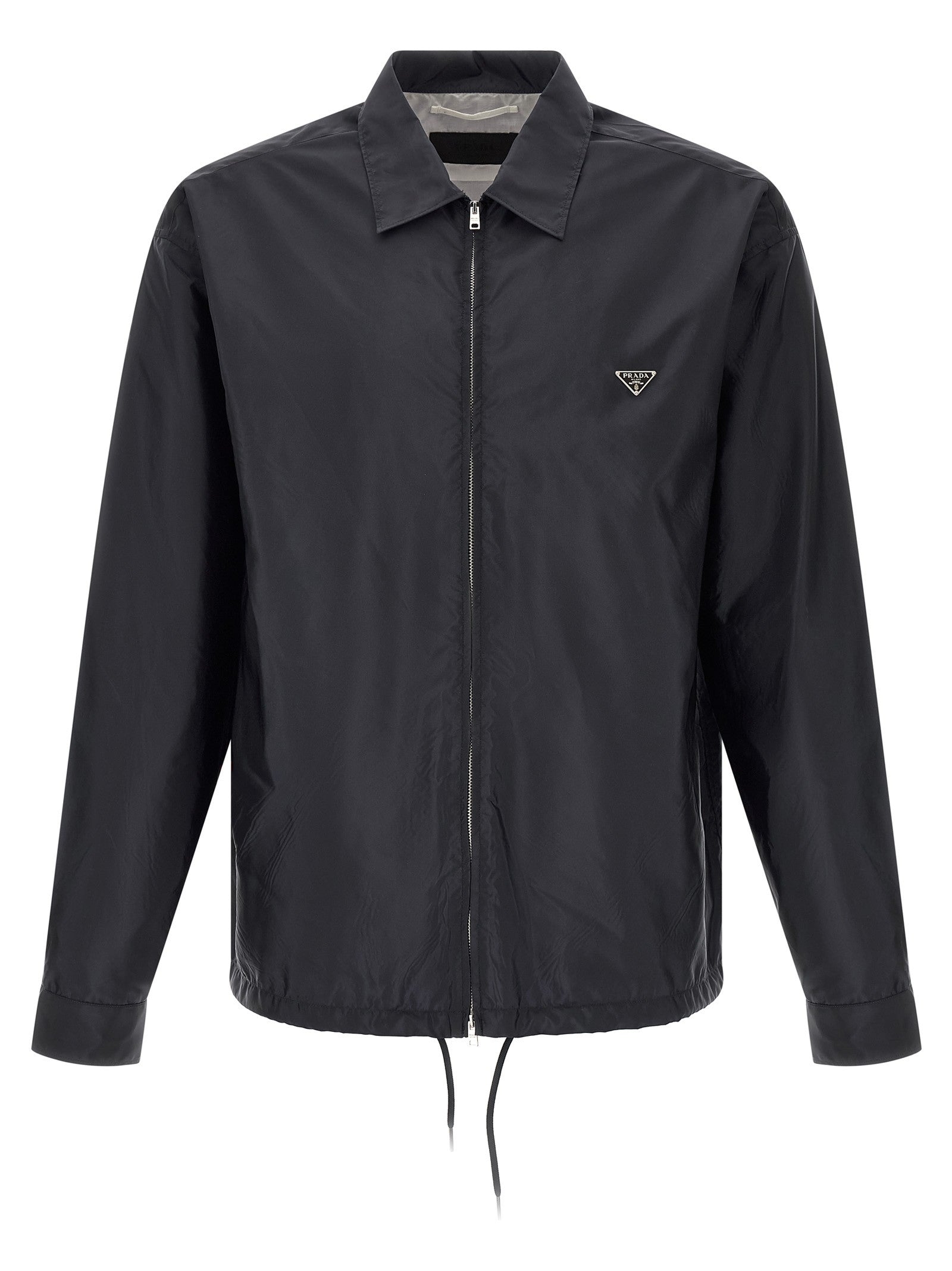 PRADA Re Nylon Piuma Overshirt Blue