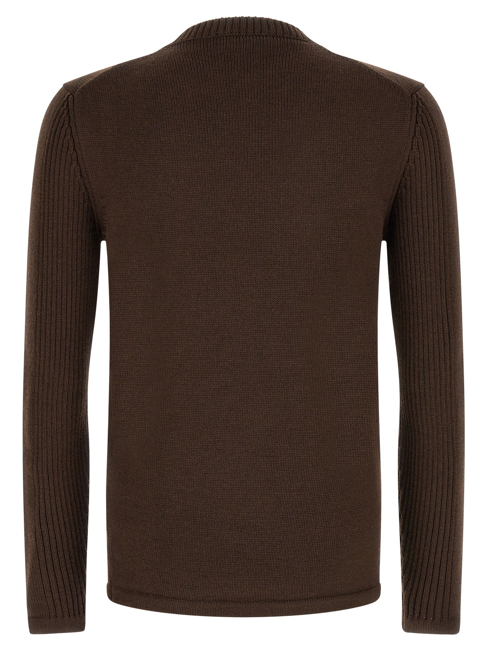 PRADA Re Nylon Pocket Sweater Brown