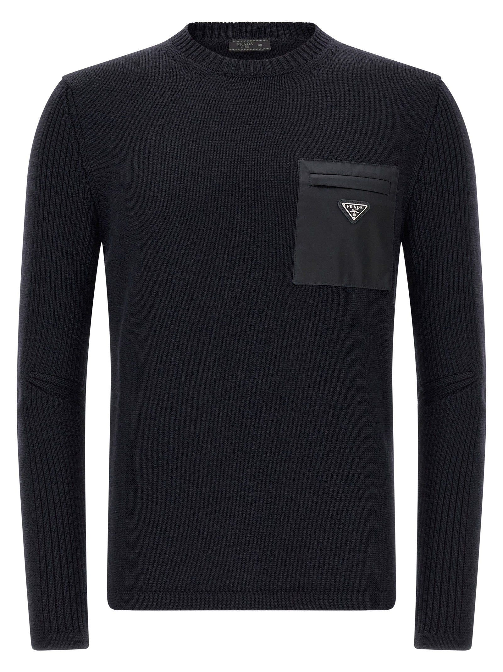 Prada Re Nylon Pocket Sweater Blue
