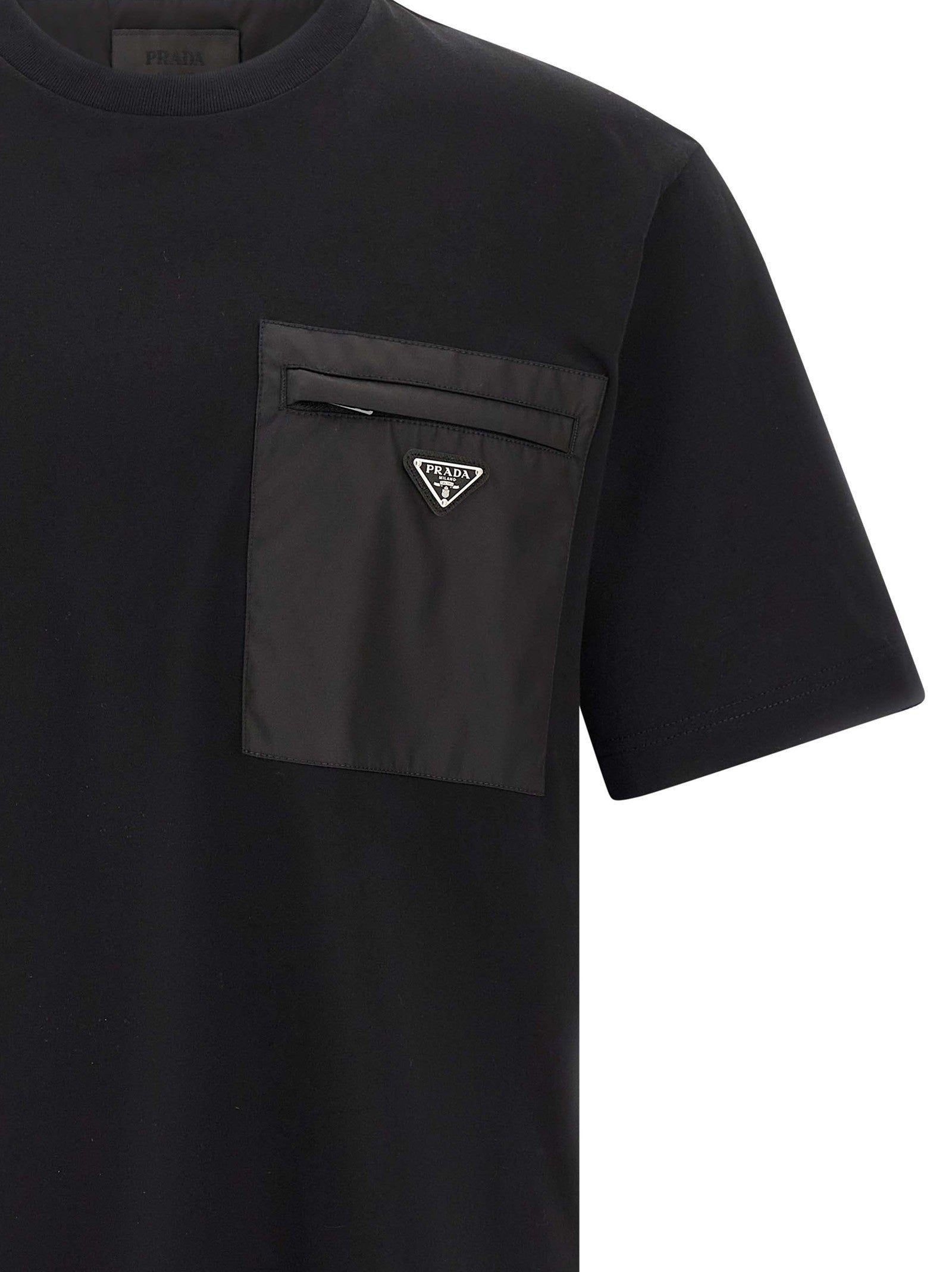 Prada Re Nylon Pocket Shirt Black