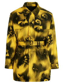 PRADA Re Nylon Printed Parka Yellow
