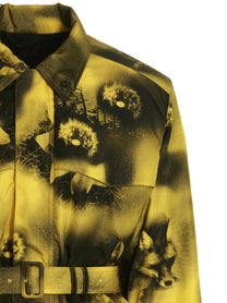 PRADA Re Nylon Printed Parka Yellow