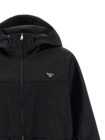 PRADA Re Nylon Raincoat Black