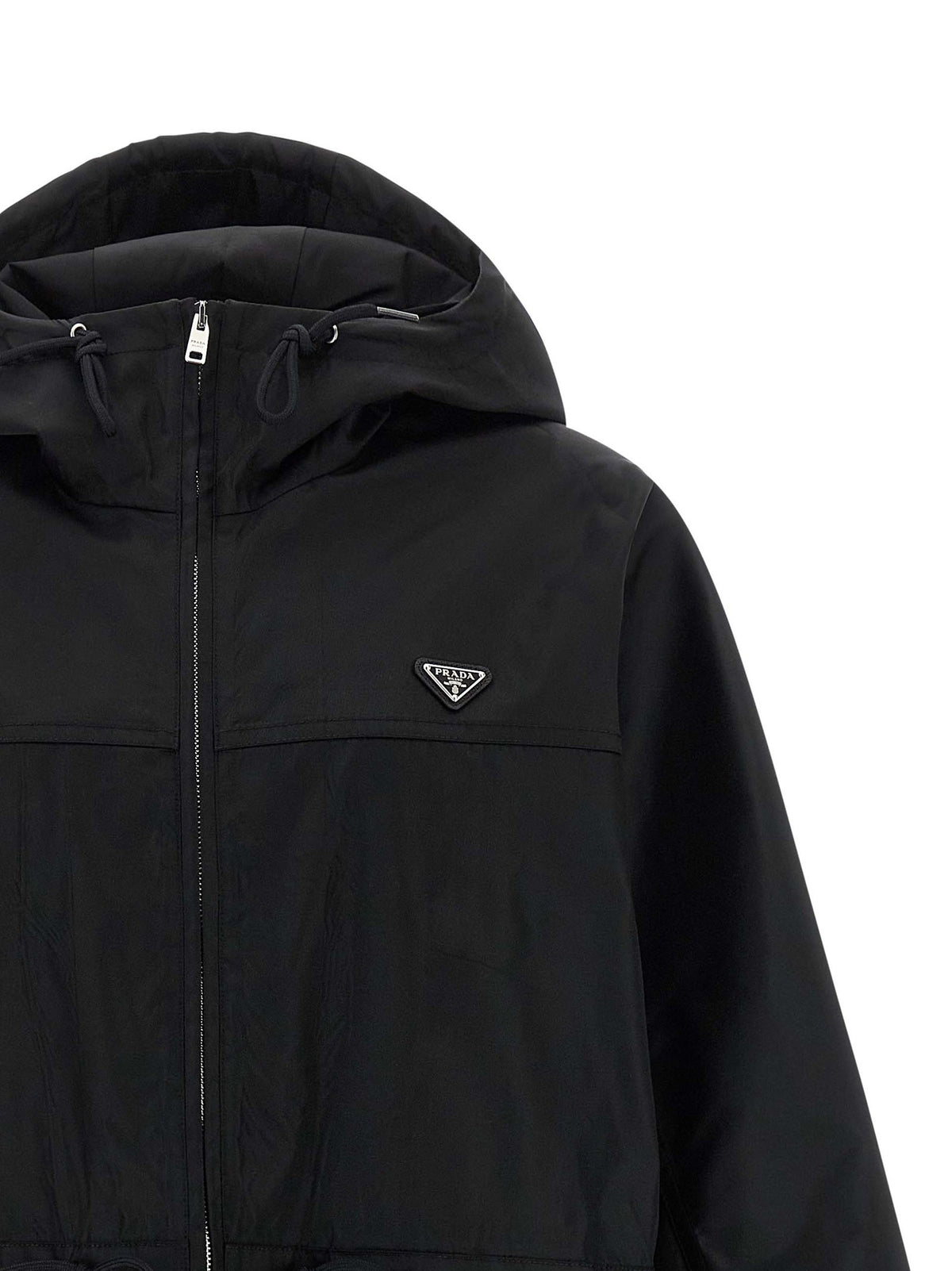 PRADA Re Nylon Raincoat Black, view 3
