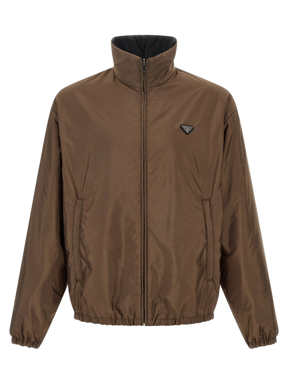 PRADA Re Nylon Reversible Jacket Brown