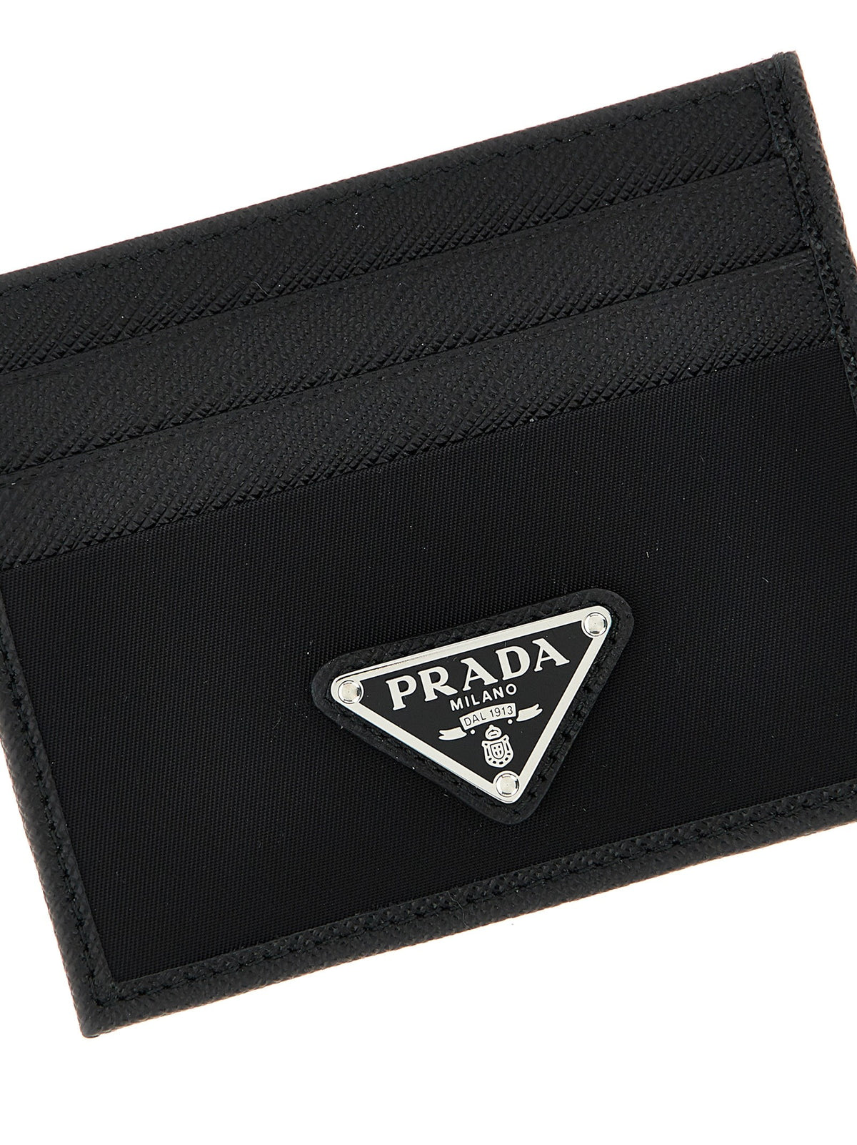 PRADA Re Nylon Saffiano Cardholder Black, view 3