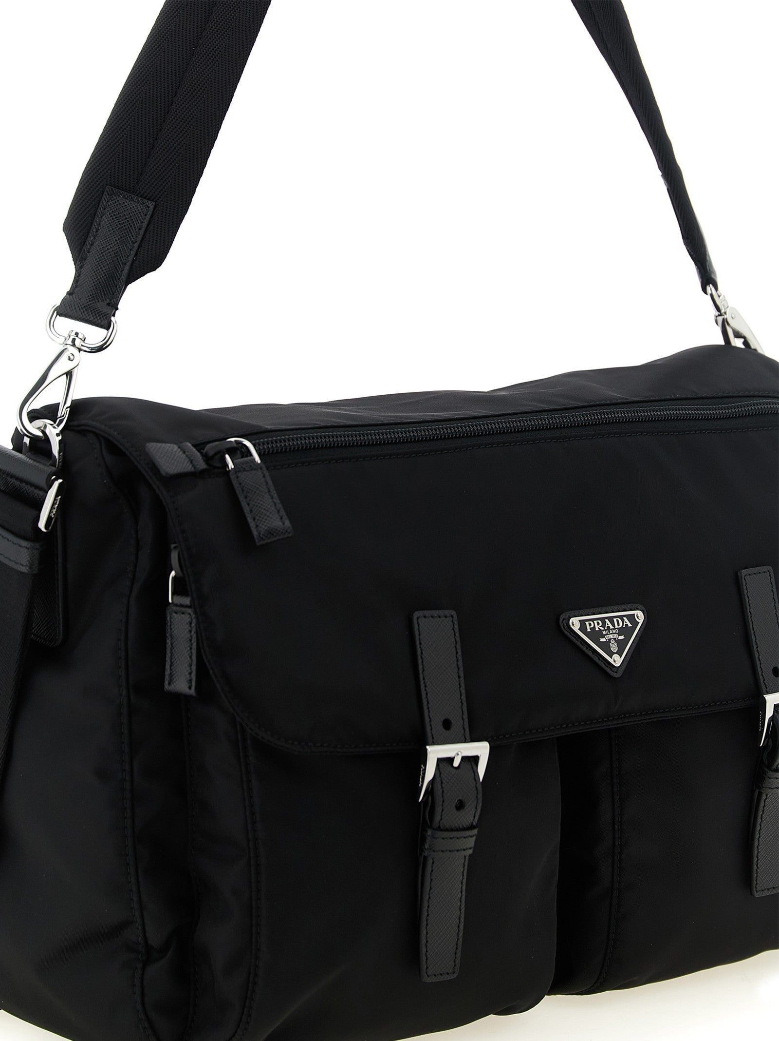 PRADA Re Nylon Shoulder Strap Black