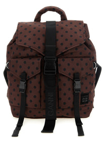 Ganni Re Tech Backpack Brown