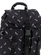 Ganni Re Tech Backpack Black, view 3