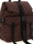 Ganni Re Tech Backpack Brown, view 3