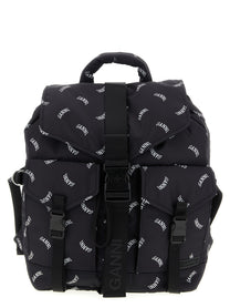 Ganni Re Tech Backpack Black