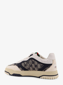 Gucci Men's Re Web GG Original Fabric and Suede Sneakers White