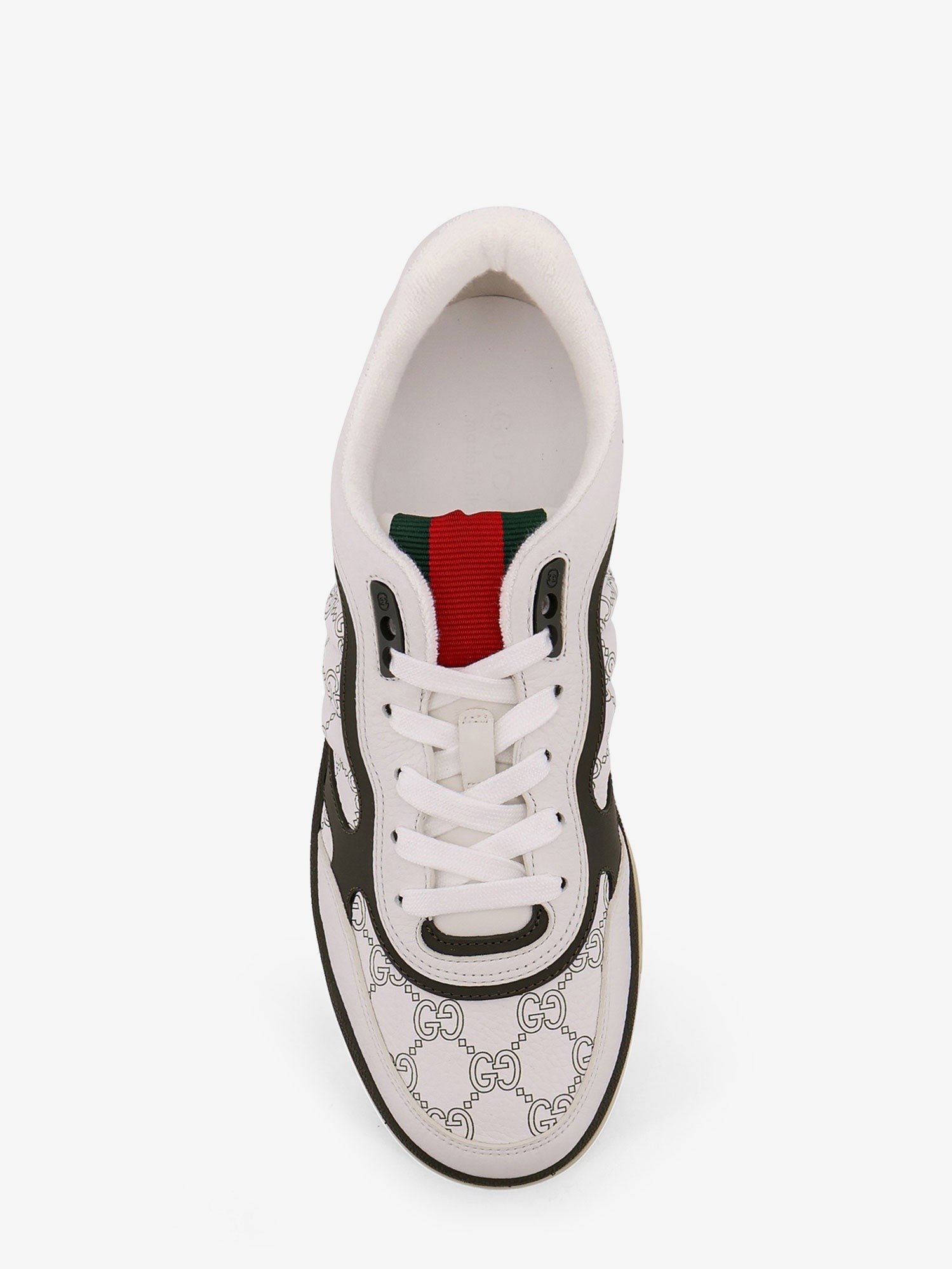 Gucci Men's Re Web Leather Sneakers Black