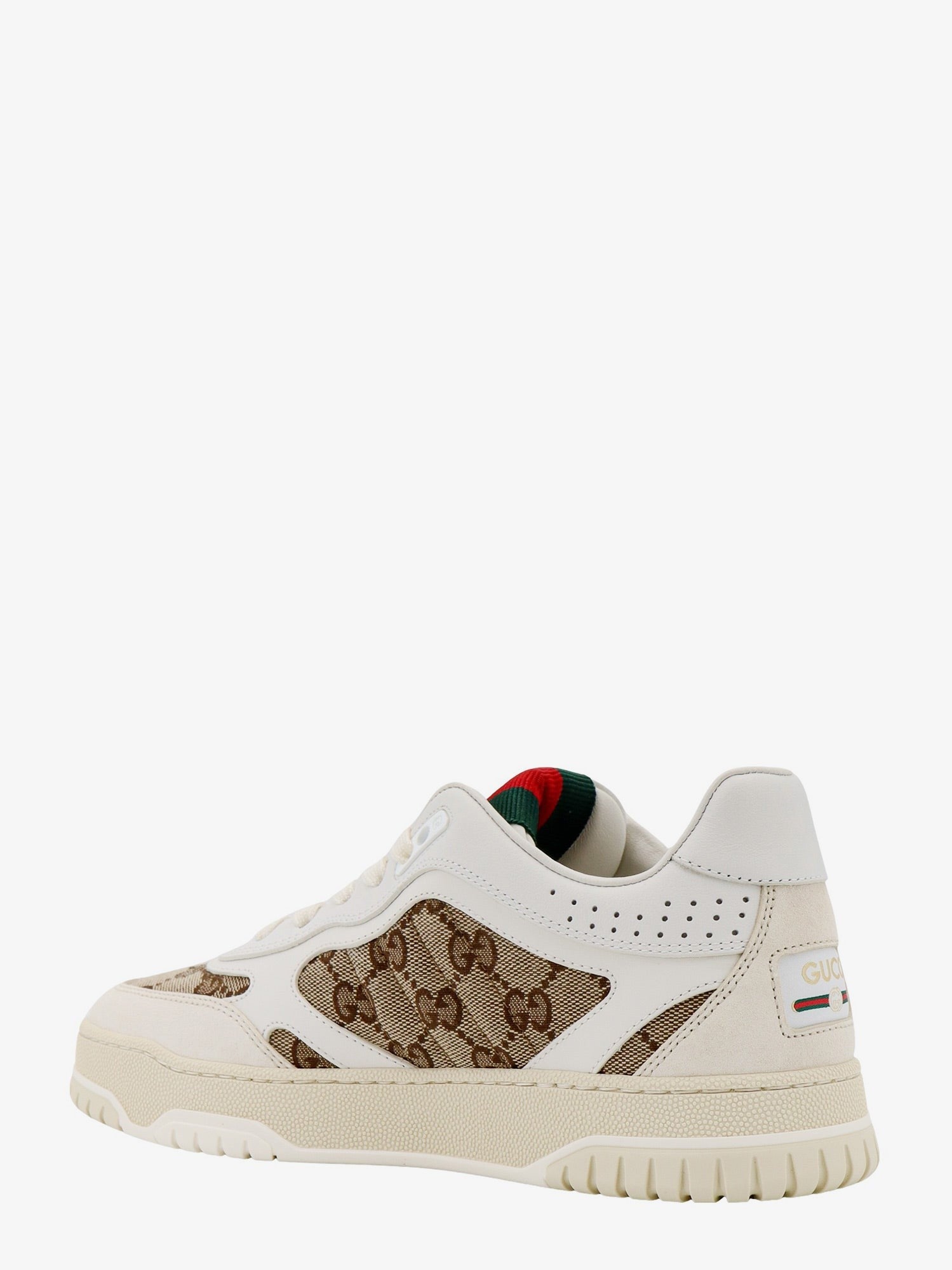 Gucci Women's Re Web Leather Sneakers Beige