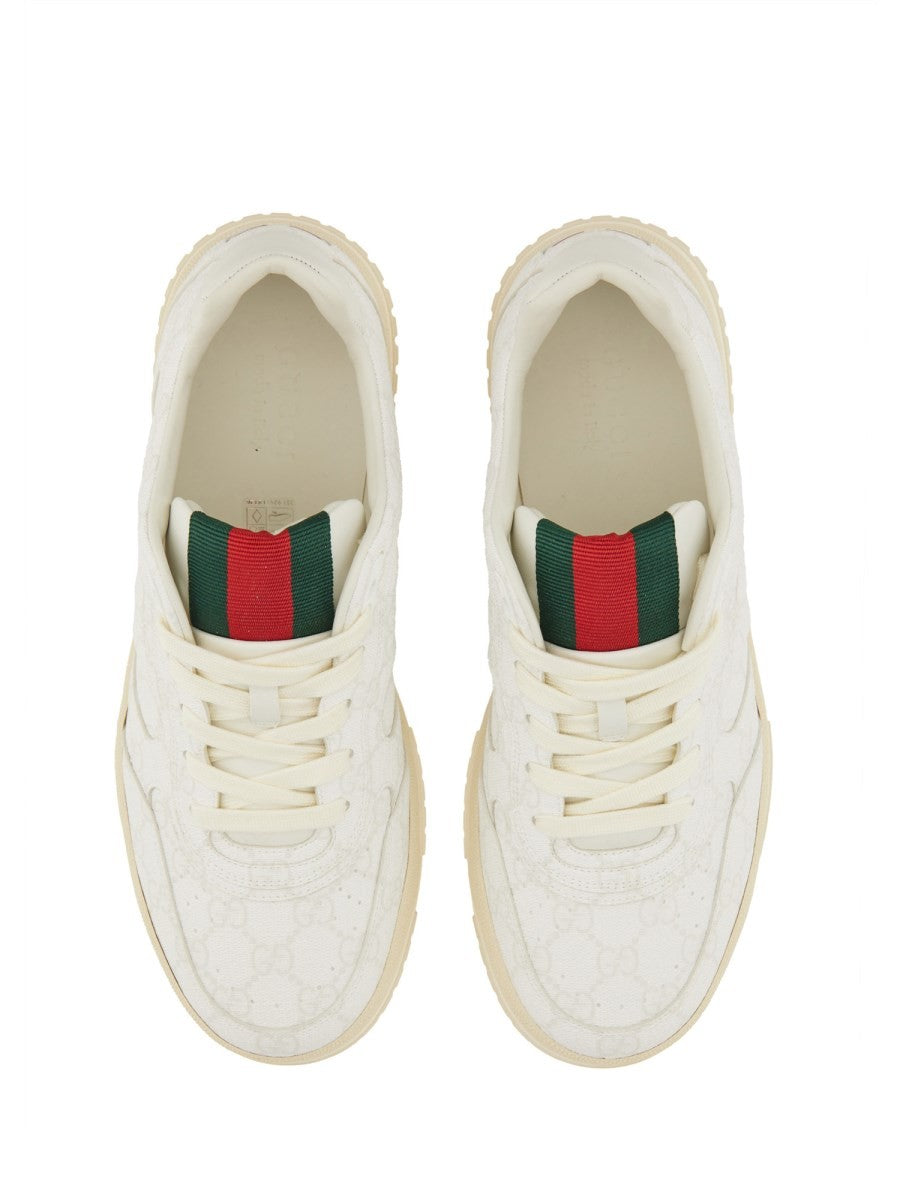 Gucci Men's RE Web Sneaker White