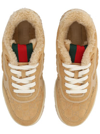 Gucci Women's RE Web Sneaker Brown