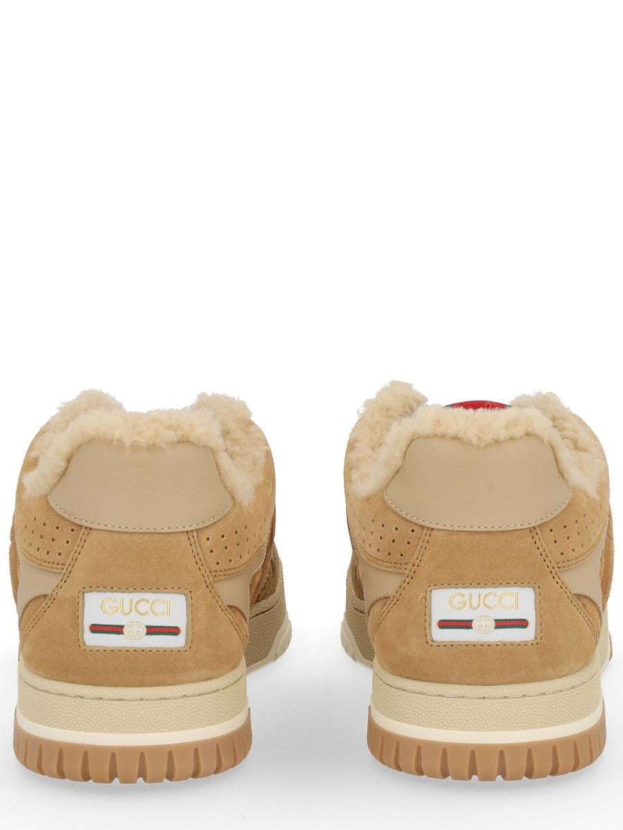 Gucci Women's RE Web Sneaker Brown