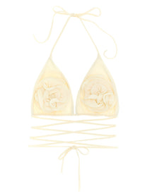 Magda Butrym Bikini Top White