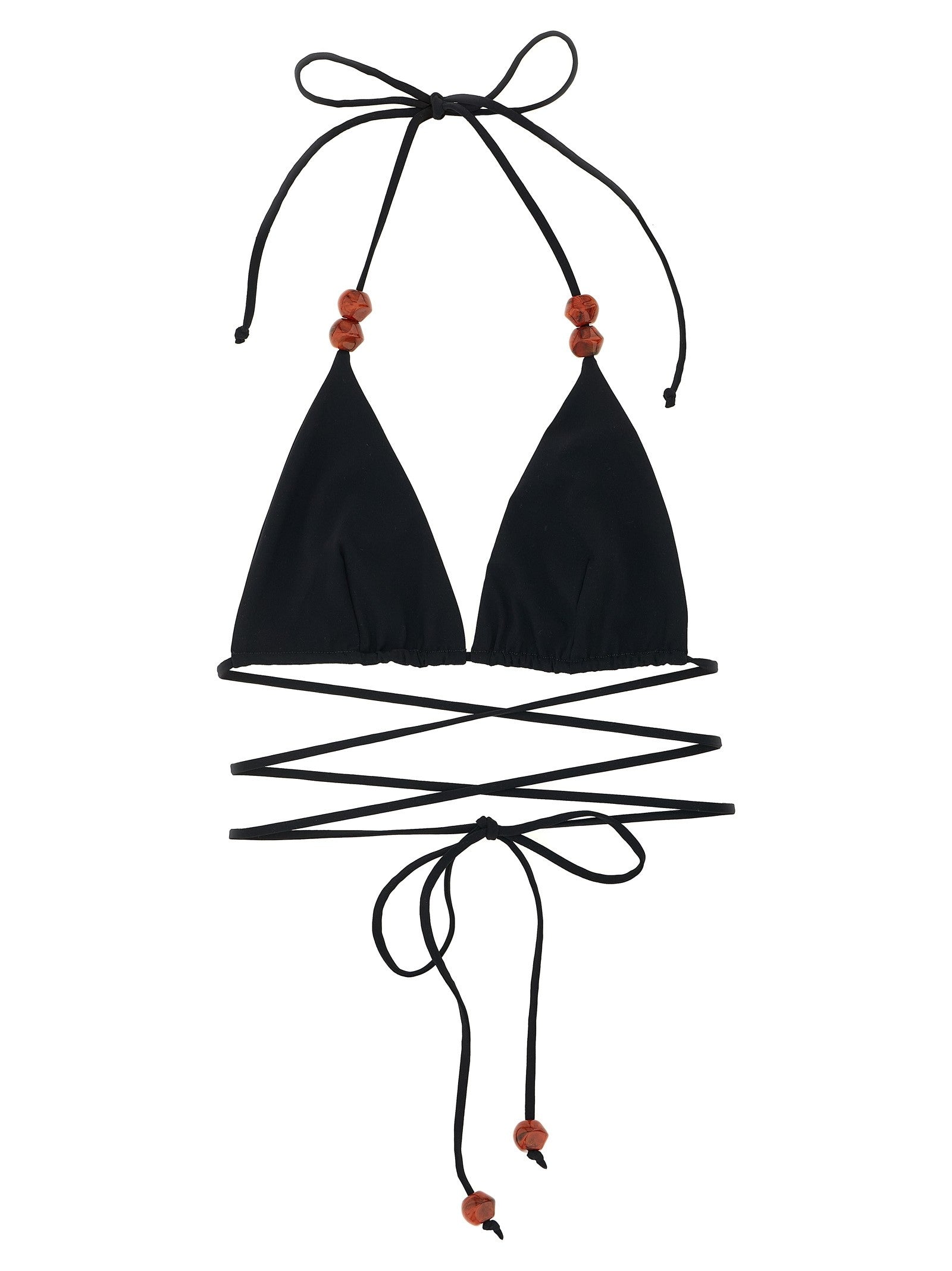 Magda Butrym Bikini Top Black