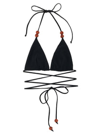 Magda Butrym Bikini Top Black