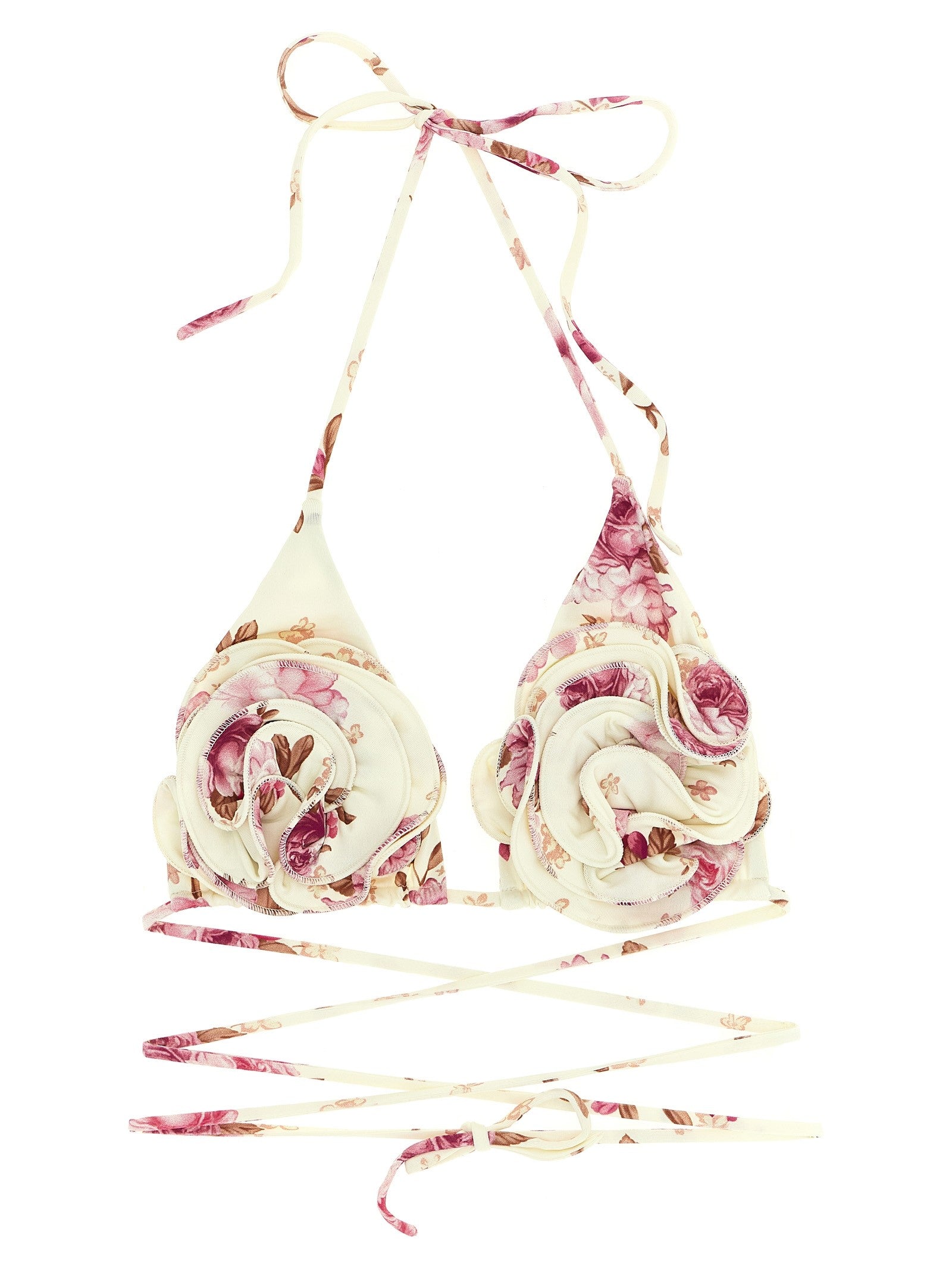 Magda Butrym Bikini Top Gold