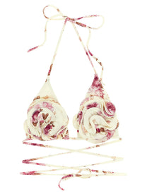 Magda Butrym Bikini Top Gold